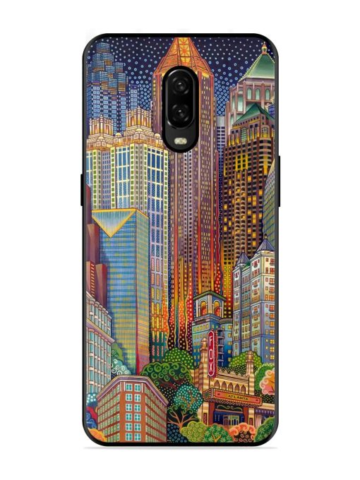 Neon Nightscape Glossy Soft Edge Case for Oneplus 6T