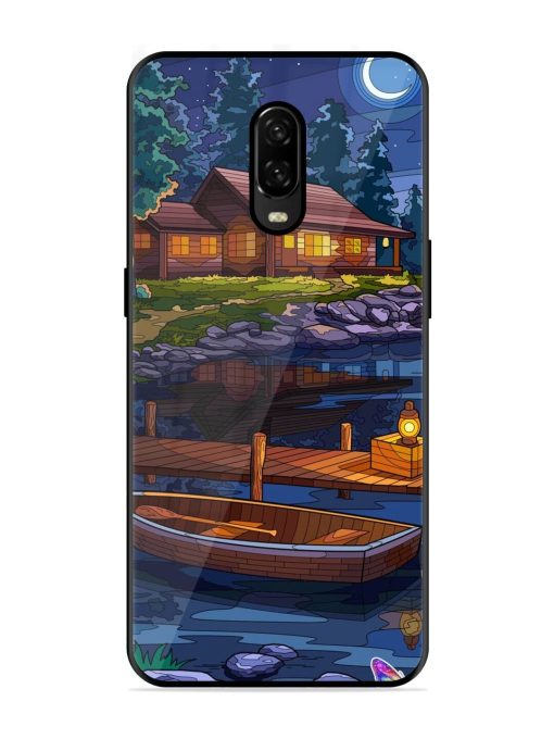 Moonlit Serenity Glossy Soft Edge Case for Oneplus 6T Chachhi