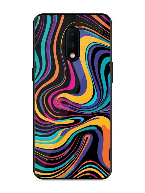 Psychedelic Swirl Glossy Soft Edge Case for Oneplus 7 Chachhi