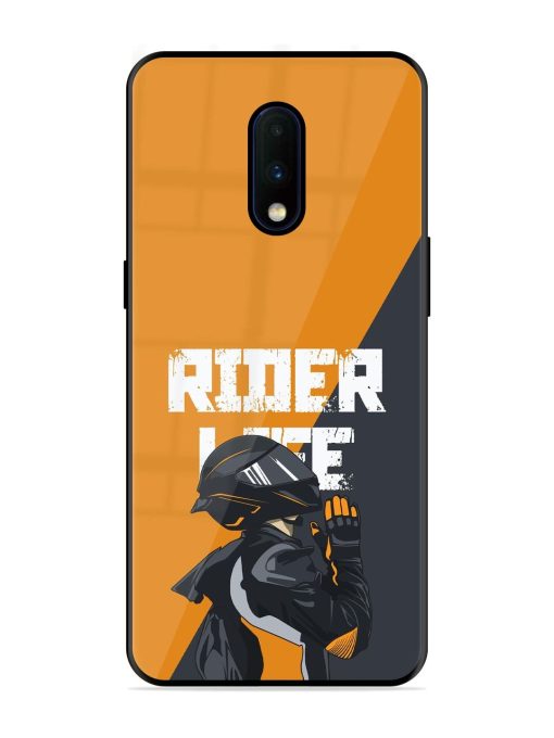 Ride Never Ends Glossy Soft Edge Case for Oneplus 7 Chachhi