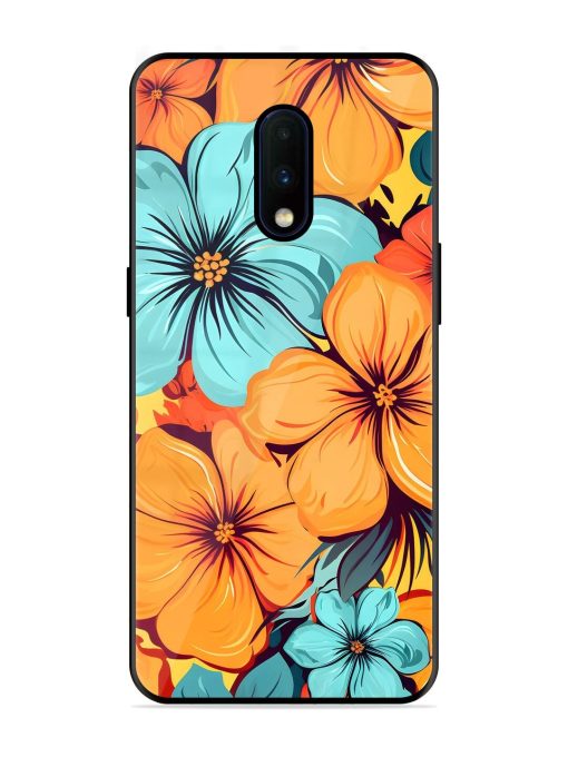 Tropical Bloom Glossy Soft Edge Case for Oneplus 7 Chachhi