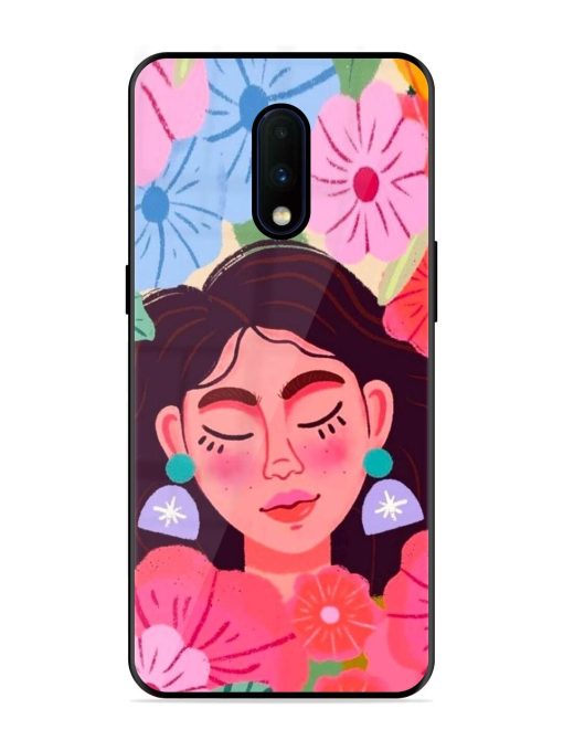 Blooming Serenity Glossy Soft Edge Case for Oneplus 7 Chachhi