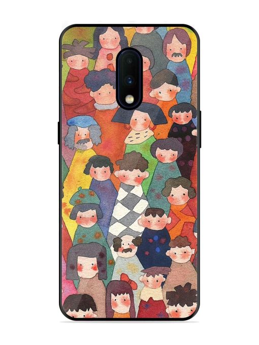 Blooming Arcs Glossy Soft Edge Case for Oneplus 7 Chachhi