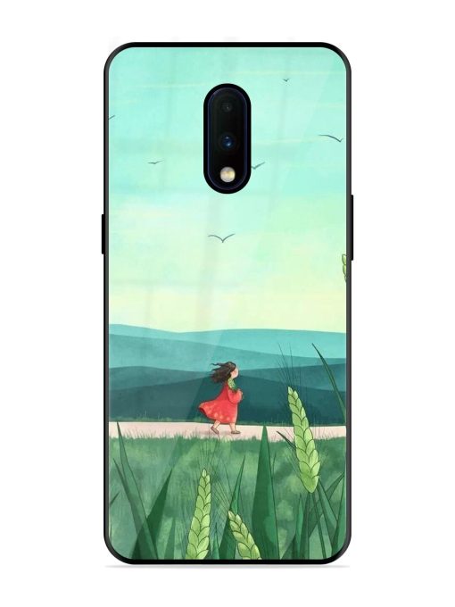 Solitude'S Serenity Glossy Soft Edge Case for Oneplus 7 Chachhi