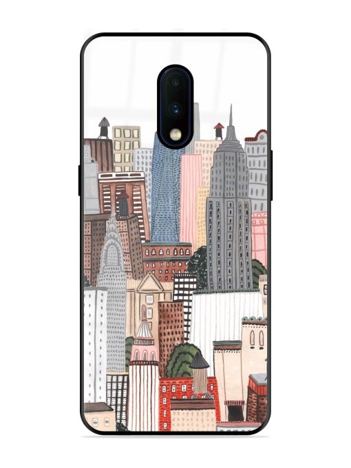 Cityscape Dreams Glossy Soft Edge Case for Oneplus 7 Chachhi