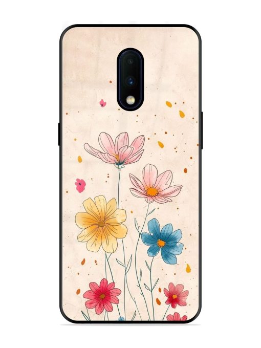 Delicate Bloom Glossy Soft Edge Case for Oneplus 7 Chachhi