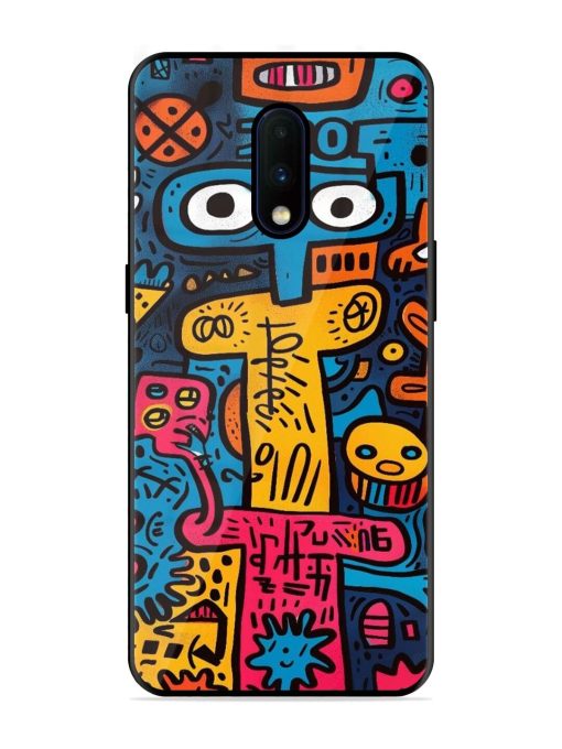 Doodletopia Glossy Soft Edge Case for Oneplus 7 Chachhi