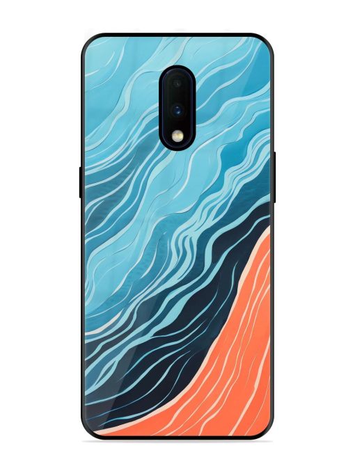 Oceanic Divide Glossy Soft Edge Case for Oneplus 7 Chachhi