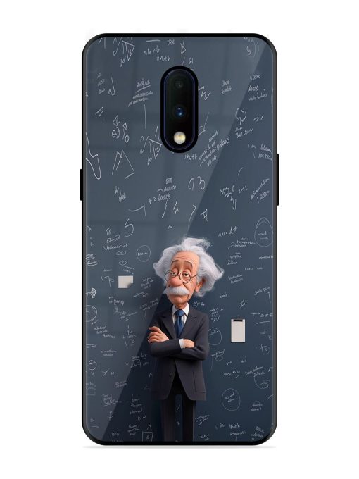 Albert Einstein Glossy Soft Edge Case for Oneplus 7