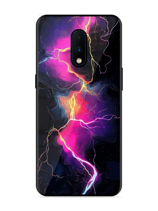 Electric Dreams Glossy Soft Edge Case for Oneplus 7