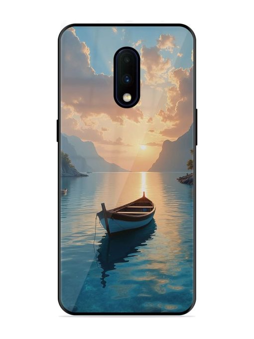 Serene Sunset Glossy Soft Edge Case for Oneplus 7 Chachhi