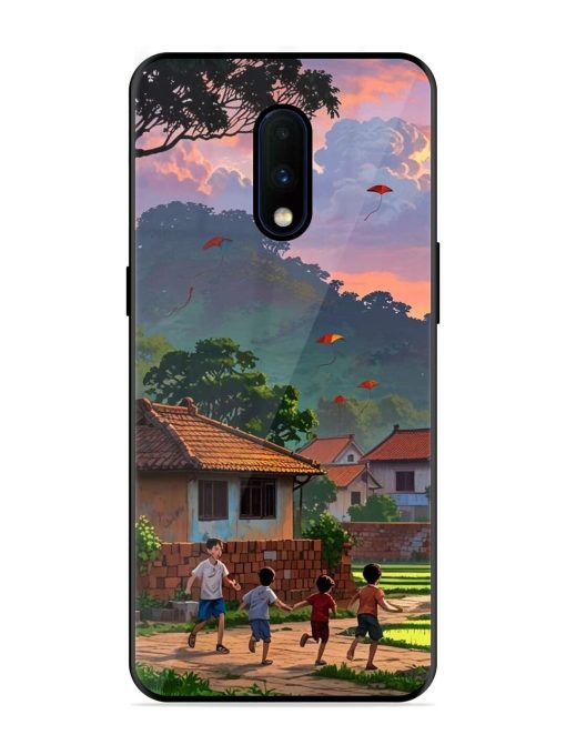 Sunset Play Glossy Soft Edge Case for Oneplus 7 Chachhi