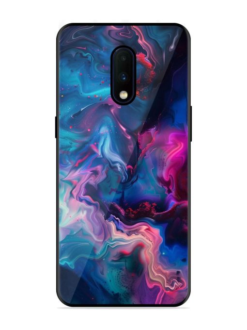 Cosmic Swirl Glossy Soft Edge Case for Oneplus 7 Chachhi