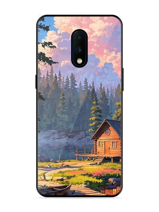 Lakeside Serenity Glossy Soft Edge Case for Oneplus 7 Chachhi