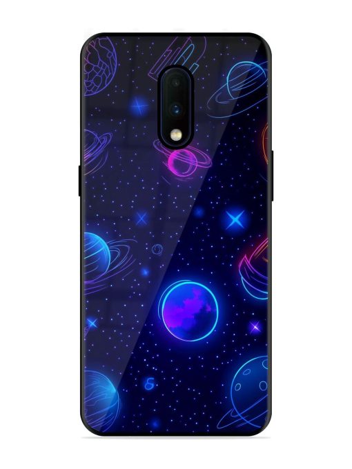 Neon Cosmos Glossy Soft Edge Case for Oneplus 7 Chachhi