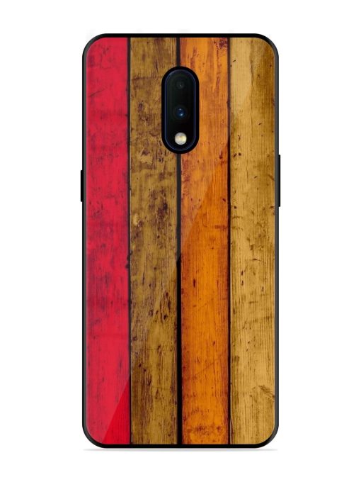 Colorful Woodgrain Glossy Soft Edge Case for Oneplus 7 Chachhi