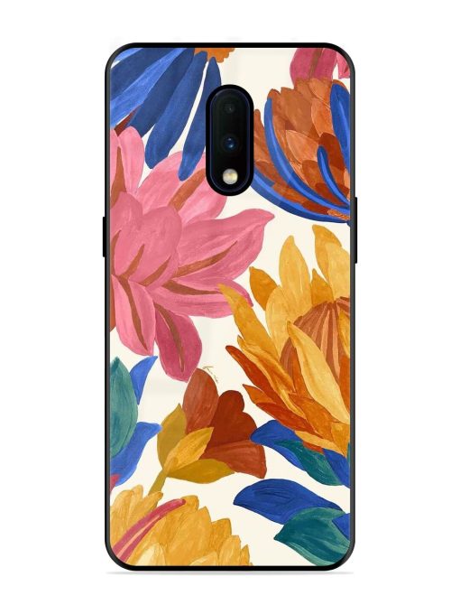 Blooming Tapestry Glossy Soft Edge Case for Oneplus 7 Chachhi