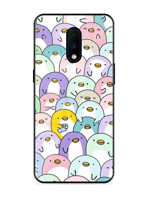 Penguin Party Glossy Soft Edge Case for Oneplus 7