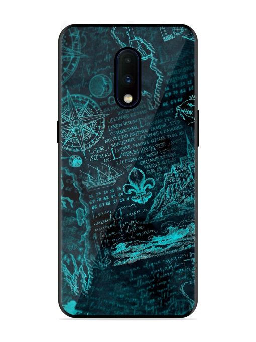 Nautical Notebook Glossy Soft Edge Case for Oneplus 7 Chachhi