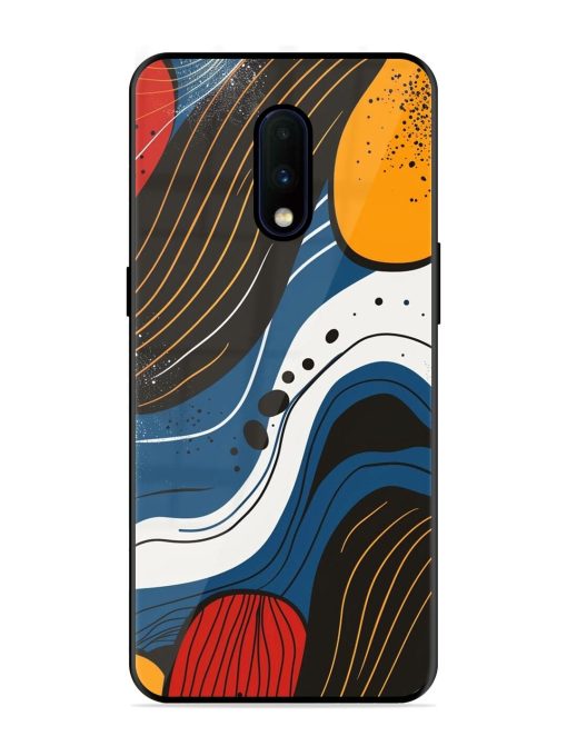 Abstract Expression Glossy Soft Edge Case for Oneplus 7 Chachhi