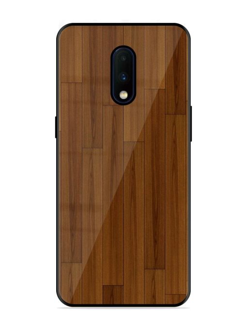 Warm Woodgrain Glossy Soft Edge Case for Oneplus 7 Chachhi