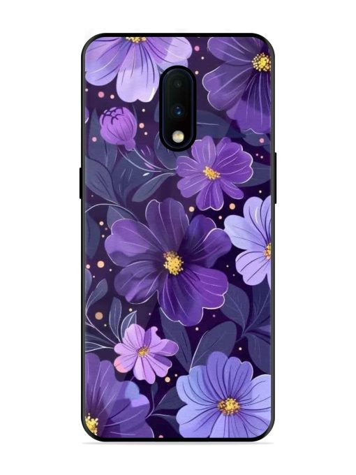 Purple Paradise Glossy Soft Edge Case for Oneplus 7 Chachhi