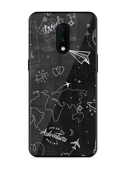 Wanderlust Sketchbook Glossy Soft Edge Case for Oneplus 7 Chachhi