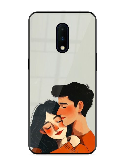 Craft Couples Glossy Soft Edge Case for Oneplus 7 Chachhi