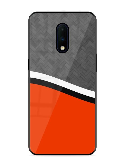 Bold Contrast Glossy Soft Edge Case for Oneplus 7 Chachhi