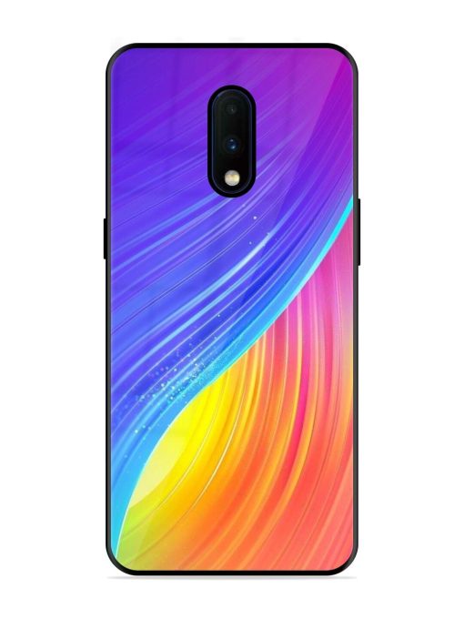 Neon Swirl Glossy Soft Edge Case for Oneplus 7