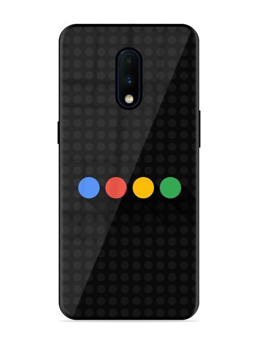 Google Dots Glossy Soft Edge Case for Oneplus 7 Chachhi