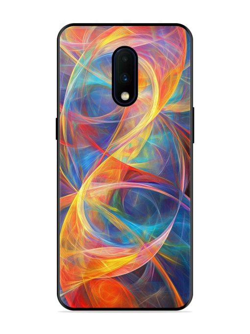 Cosmic Currents Glossy Soft Edge Case for Oneplus 7 Chachhi