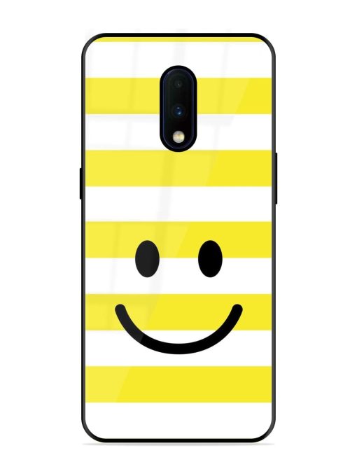 Smiling Stripes Glossy Soft Edge Case for Oneplus 7 Chachhi