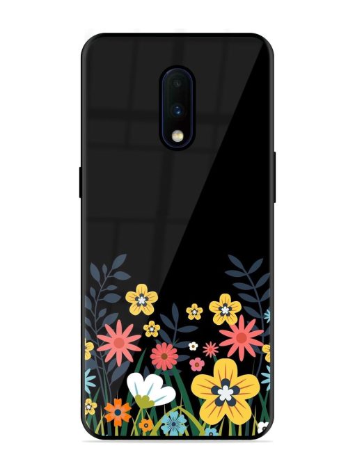 Floral Night Sky Glossy Soft Edge Case for Oneplus 7 Chachhi