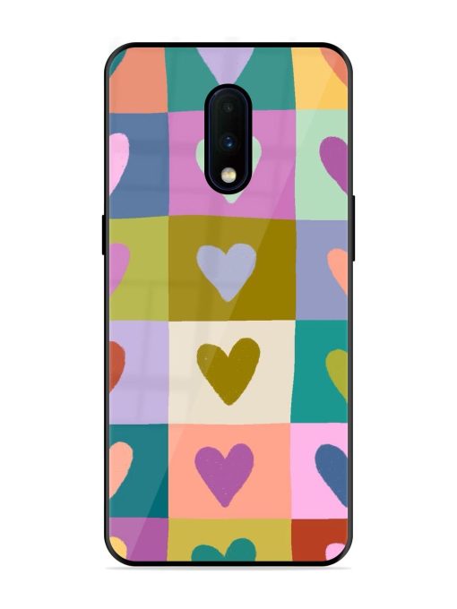 Box Of Hearts Glossy Soft Edge Case for Oneplus 7 Chachhi