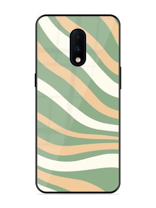 Wavy Pastel Paradise Glossy Soft Edge Case for Oneplus 7 Chachhi