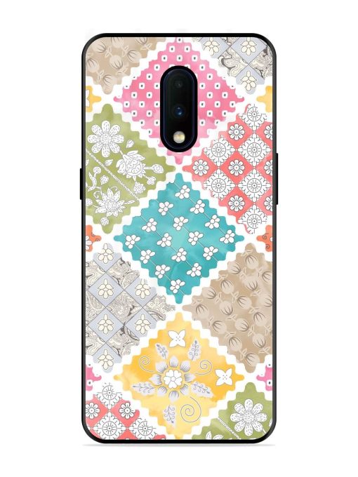 Patchwork Dreamscape Glossy Soft Edge Case for Oneplus 7