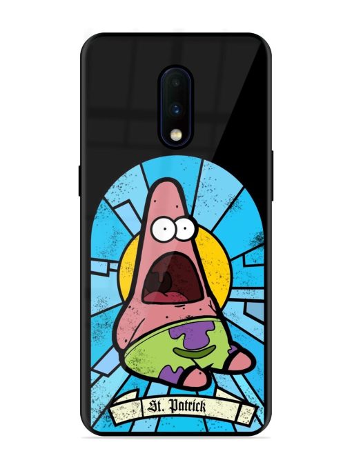 St. Patrick'S Day Stained Glass Patrick Star Glossy Soft Edge Case for Oneplus 7 Chachhi