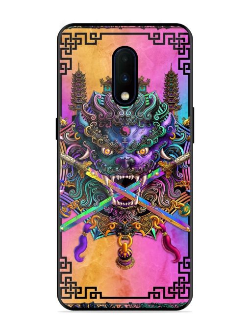 Psychedelic Fu Dog Tapestry Glossy Soft Edge Case for Oneplus 7 Chachhi