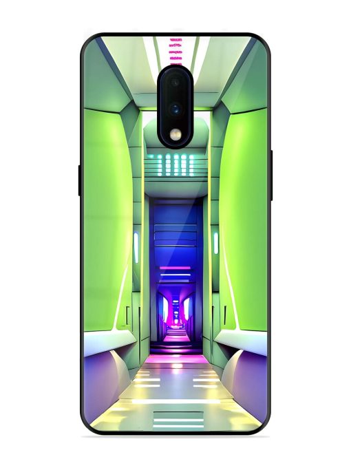 Neon Corridor Glossy Soft Edge Case for Oneplus 7 Chachhi