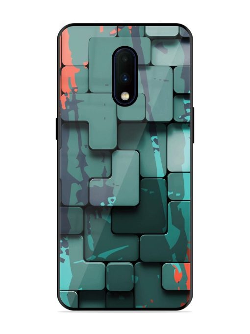 Abstract Geometric Mosaic Glossy Soft Edge Case for Oneplus 7 Chachhi