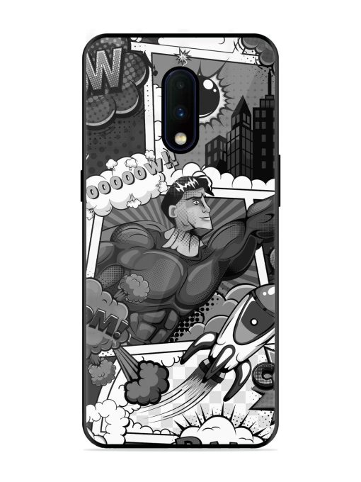 Comic Book Chaos Glossy Soft Edge Case for Oneplus 7 Chachhi