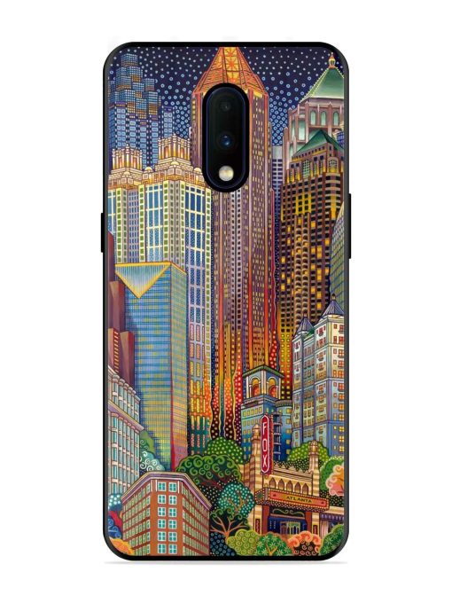 Neon Nightscape Glossy Soft Edge Case for Oneplus 7 Chachhi