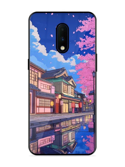 Tranquil Reflections Glossy Soft Edge Case for Oneplus 7 Chachhi