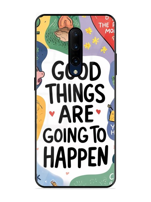 Uplifting Scribbles Glossy Soft Edge Case for Oneplus 7 Pro Chachhi