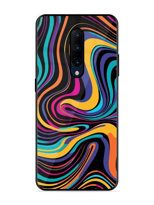 Psychedelic Swirl Glossy Soft Edge Case for Oneplus 7 Pro Chachhi