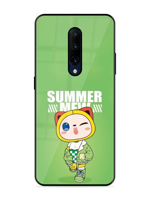 Purrfect Summer Glossy Soft Edge Case for Oneplus 7 Pro Chachhi