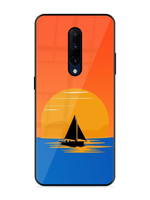 Sunset Sail Glossy Soft Edge Case for Oneplus 7 Pro Chachhi