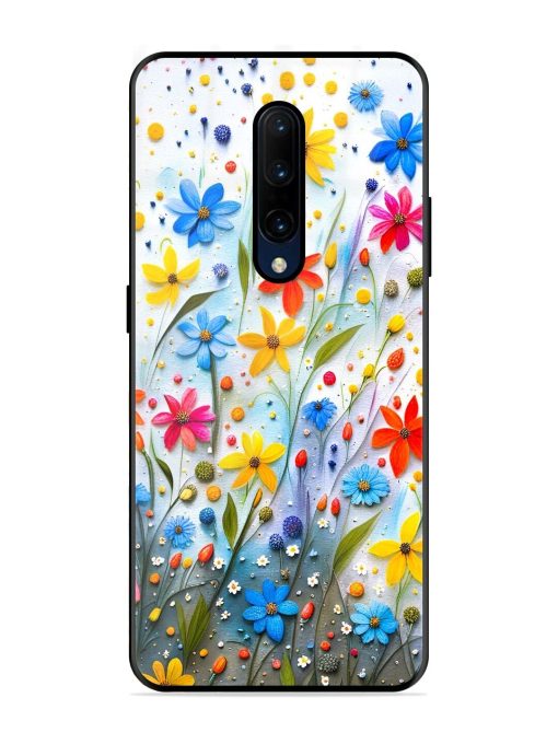 Vibrant Floral Glossy Soft Edge Case for Oneplus 7 Pro Chachhi