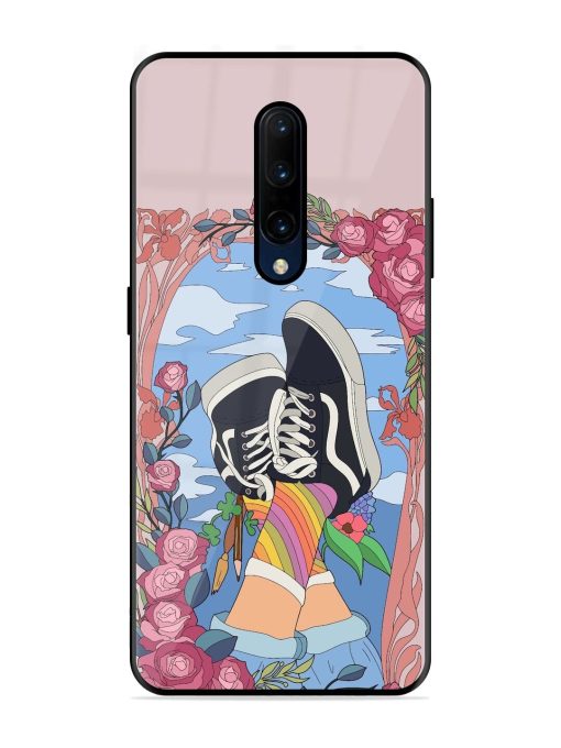 Floral Fantasy Glossy Soft Edge Case for Oneplus 7 Pro Chachhi